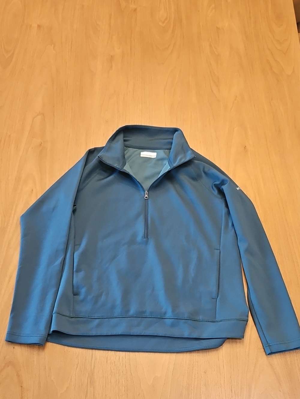 Women’s Blue Quarter-Zip Pullover Jacket